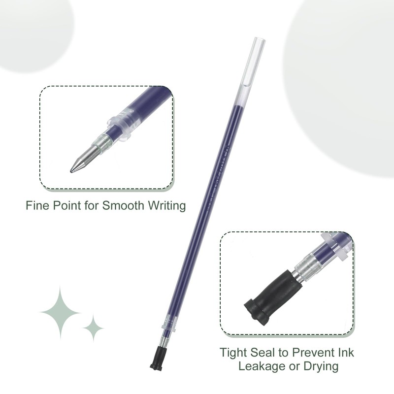 M&G Gel Pen Refills 0.5mm Fine Point, 20 Pack Quick