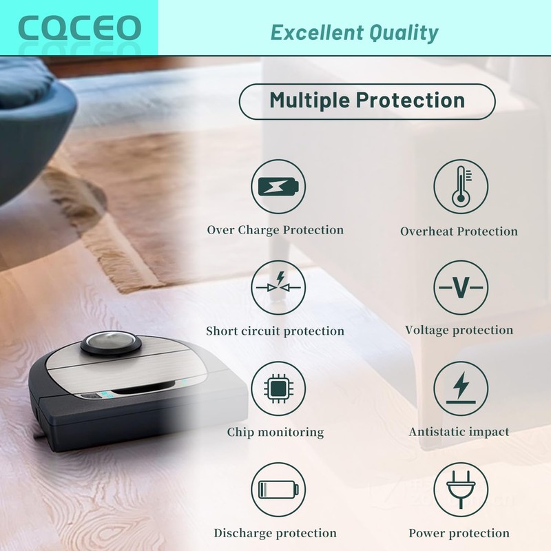 CQCEO 70e 4500mAh Vacuum Cleaner Battery for Neato Botvac D