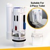 KERDE 2-Inch Automatic Toilet Flusher - Dual Flush Valve with