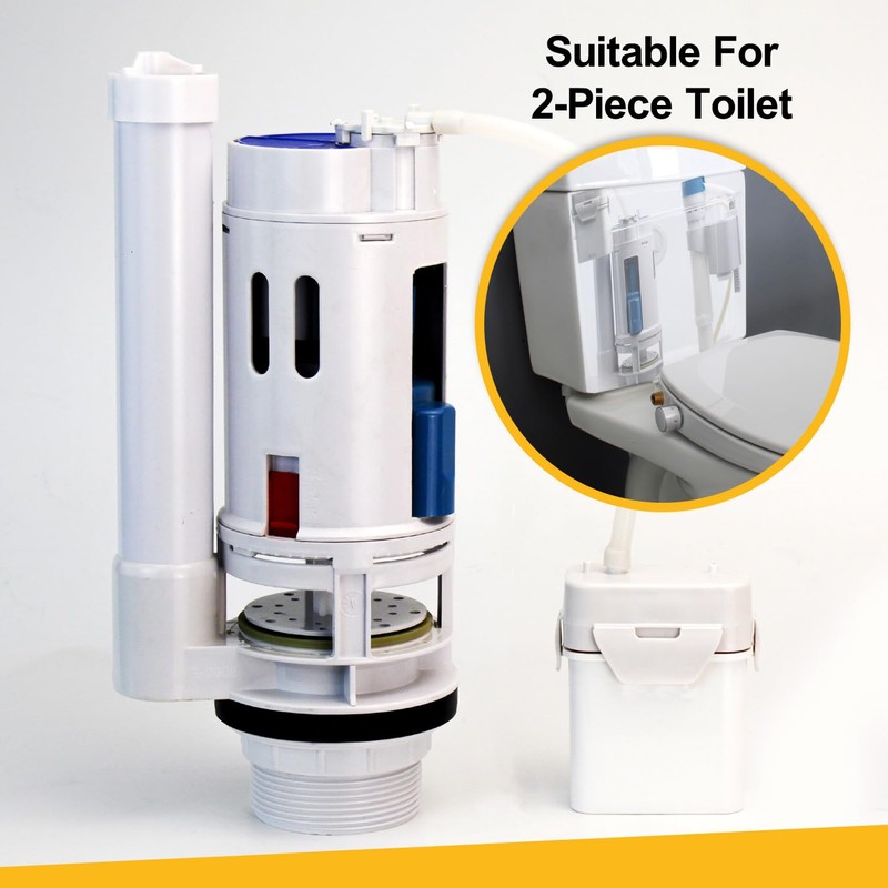 KERDE 2-Inch Automatic Toilet Flusher - Dual Flush Valve with
