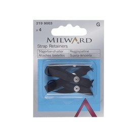 Millward Bra Strap Retainers, Black, One Size