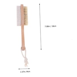 Vaguelly 1Pc Double Sided Pumice Brush Foot Scraping Plate Exfoliating Rock Foot File for Callus Removal Portable Care Tool for Smooth Skin