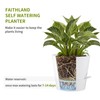 FaithLand 2-Pack 9 Inch Planter Pots for Indoor Outdoor Plants,