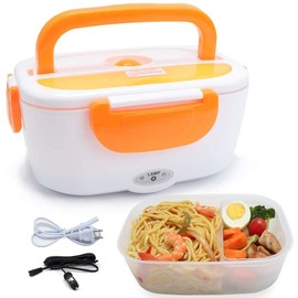 VECH Electric Lunch Box Food Warmer - Portable 110V & 12V Heating Lunch Box for Car, Truck, Home, and Office - 1.5L Removable BPA-Free Container - Healthy Meal Solution for On-The-Go Lifestyles