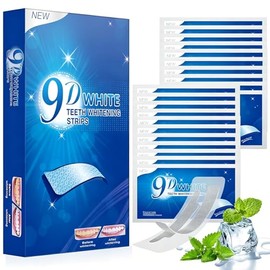 42 Tiras Blanqueadoras de Dientes, Tiras para Blanquear los Dientes, Blanqueador de Dientes Elimina Manchas Superficiales de Café, Vino y Tabaco, Restaura Blanco Natural, Portátil para Casa y Viaje