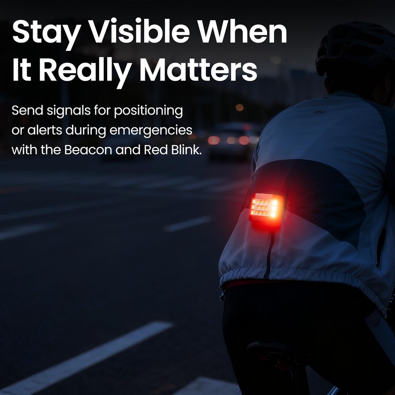 Fymblin Running Lights for Runners, Clip on Flashlight, Rechargeable LED