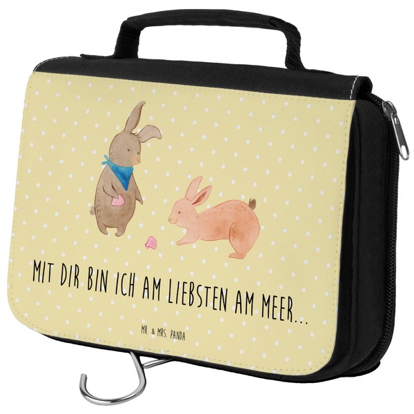 Mr. & Mrs. Panda Toiletry Bag Rabbit Shell, yellow, Hand