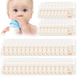 Aolso 50 Beutel Muttermilchbeutel, 250 ml, BPA-freie Muttermilch-Aufbewahrungsbeutel zum Stillen, Muttermilch Aufbewahrung Bag für Muttermilch, gefrierbare, auslaufsichere Milchbeutel, platzsparend