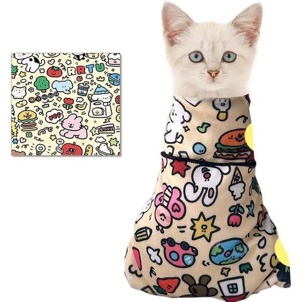 FRYSMU Cat Grooming Wrap Anti-Scratch Adjustable Grooming Bag for Cats,