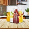 Stock Your Home 50 oz Square Carafes Plastic Juice Carafe