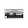 FEZ Nameplate KR51/1 aluminium badge