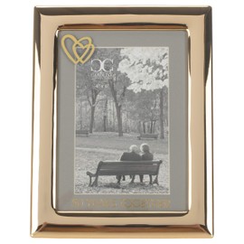 50 Years Together Anniversary Gold Tone 9 inch Zinc Alloy Metal Tabletop Frame