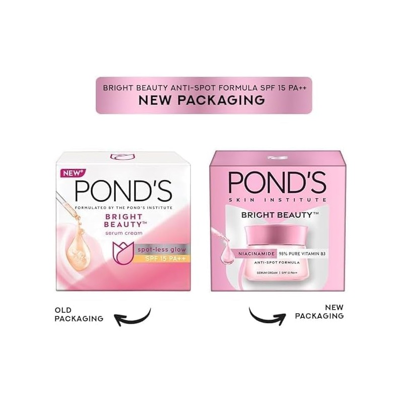 Ponds Bright Beauty Day Cream, SPF 15 PA++, 35 g,
