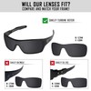 TRUSHELL Polarized Replacement Lenses for Oakley Turbine Rotor OO9307 Sunglasses