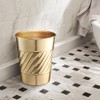 Monarch Abode Metal Bathroom Trash Can – Waste Basket for