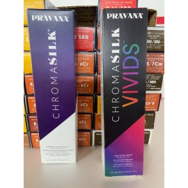 PRAVANA PERMANENT CHROMA SILK  CREME HAIR COLOR 3 FL OZ 8.31/8Ga