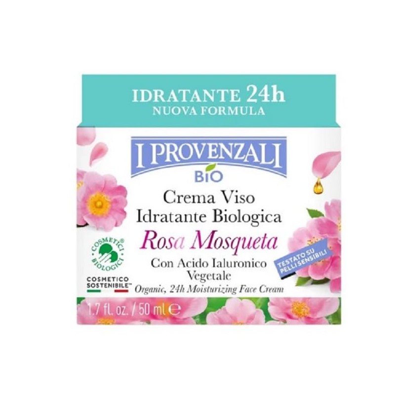 I Provenzali Crema Viso Idratante Biologica Alla Rosa Mosqueta 50