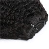Dsoar 16 inch Kinky Curly With 18 Clips 8A Remi
