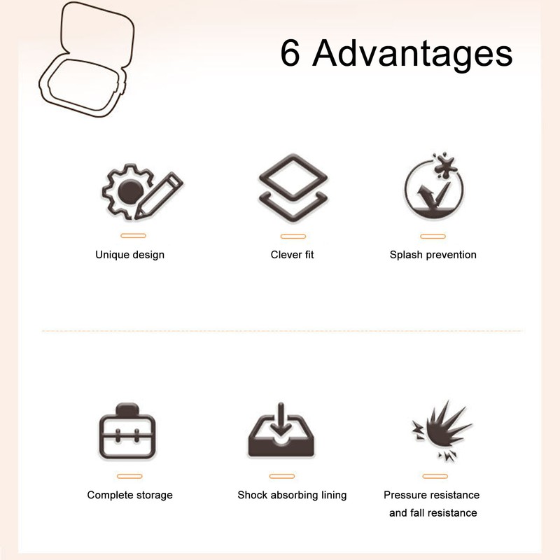 Portable PU Storage Protective Bag Hard Carrying Case Travel Protective