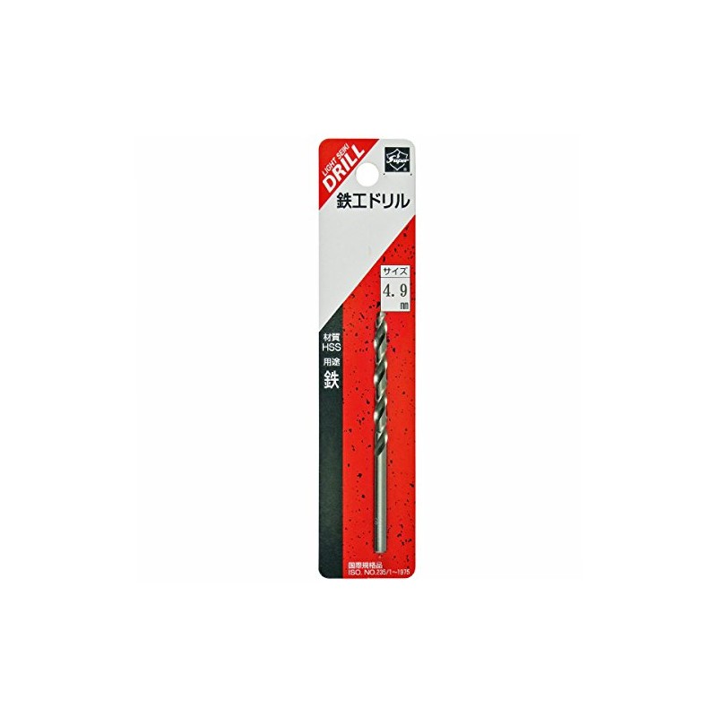 Light Seiki Super Ironwork Drill, 1 Pack, 0.2 inches (4.9