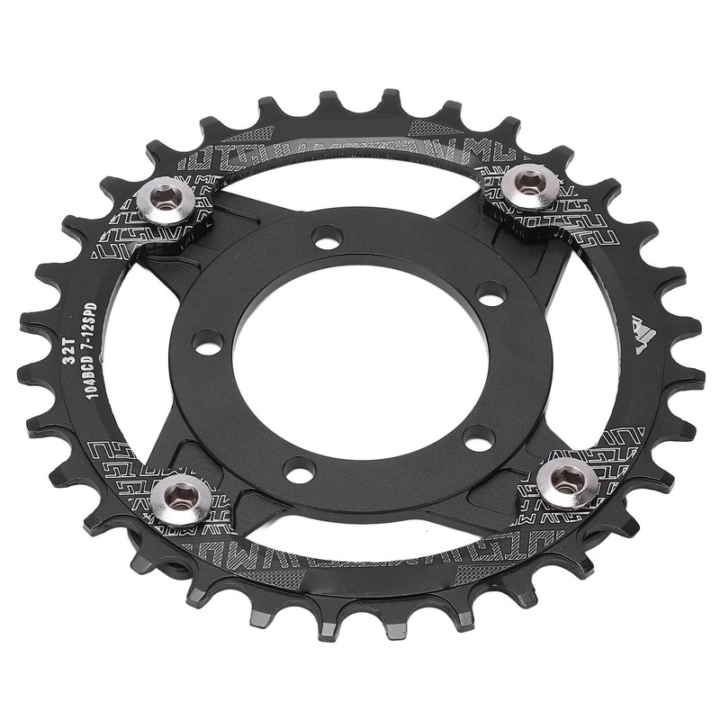 Keenso 104BCD Chainring, 32T Chainring Mid Drive Chainring Adapter Aluminum