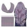 YoungSee Extensiones De Cabello Natural 22in Light Purple 25gr