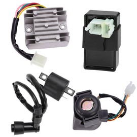 Anxingo - Bobina de encendido 6 Pin CDI Regulador de Voltaje Rectificador Solenoide Kit de Relé para 150cc 200cc 250cc Motor Chino ATV Qu...