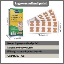 50 pieces toenail patch, toenail correction patch, corrector pedicure tools, correction sticker toe nail, ingrown toenails correction patch