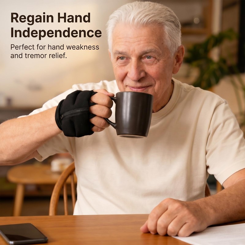 Rehabilitation Hand Glove for Daily Stability & Control, Adjustable Neoprene