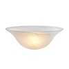 Aspen Creative 23140-11A Etched Alabaster Transitional Style Replacement Glass Shade