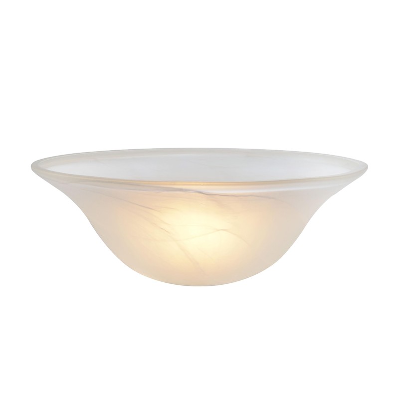 Aspen Creative 23140-11A Etched Alabaster Transitional Style Replacement Glass Shade