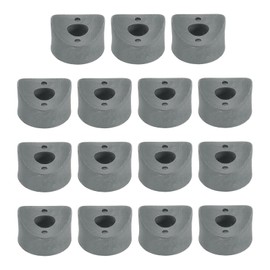 sourcing map 20Pcs Plastic Round Washers, 9mm x 25mm x 10mm Gray PE Concave Washer Spacer Hardware Machine Fastener for Round Tube Fixing