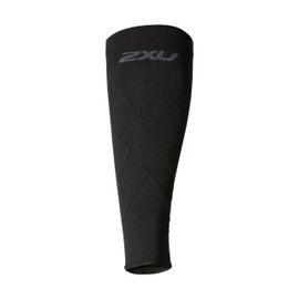 2XU Unisex X Compression Calf Guards - for Lower Leg Support & Recovery - Titanium/Black X-Large