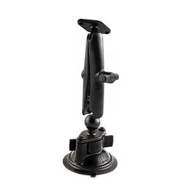 RAM-B-166-C Twist Lock Suction Mount with Long Double Socket Arm
