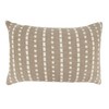 SARO LIFESTYLE Stitched Stripe Throw Pillow with Down Filling