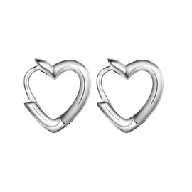 SWYSGS Sterling Silber Big Heart Ohrringe für Frauen Gold gefüllt Hoop Ohrringe Große Gold Hoop Ohrringe für Mädchen
