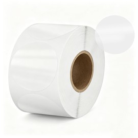 1.5 Inch Round Clear Stickers for Sealing, 500 PCS