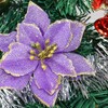 Adornos para árbol de Navidad de Pascua con purpurina, paquete