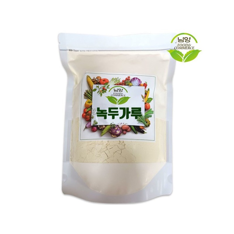 녹두가루 분말 100% 1KG 녹두전 녹두 부침개 100% Mung Bean