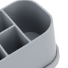 Silicone Toothbrush Toothpaste Holder Multipurpose 5 Slots Drainage Holes Bathroom