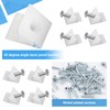 VFANDV Back Wall Connector, Cabinet Back Wall Mounting, Plastic Back