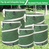 16-Gallon Collapsible Trash Can (16x19 in) Hard-Shell Bottom Yard Garden