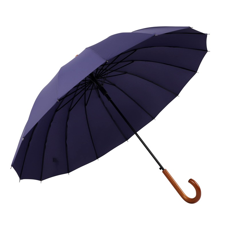 SoulRain 16 Ribs 48" Stick Umbrella Auto Open Solid Color