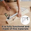 2 Pcs Square Ruler Tool Set, Combination Rulers and Triangle