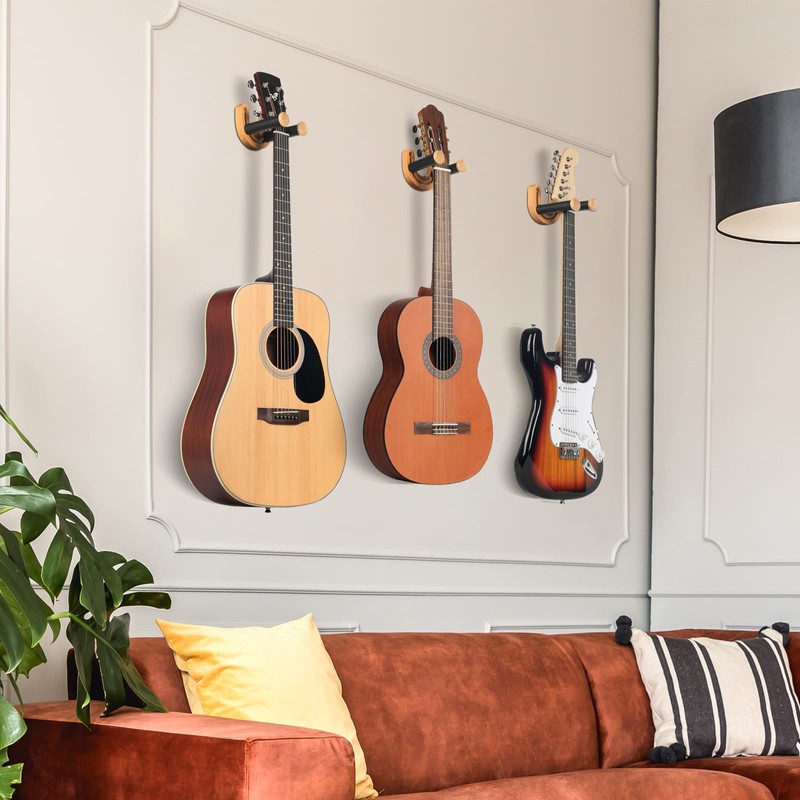 CAHAYA Guitar Wall Mount Hanger Guitar Hook Stand Width Adjustable