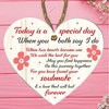 Mr and Mrs Wedding Gift Acrylic Heart Plaque - Bride