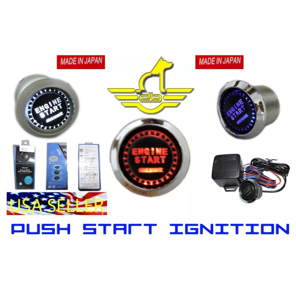 Pivot VW LED Push Start Button Engine Ignition Starter Kit