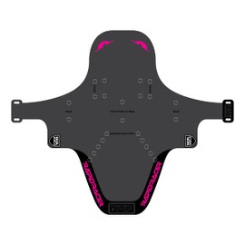 RRP Rapid Racer Products Unisex Adult Enduro Mudguard, Black/Pink, Standard