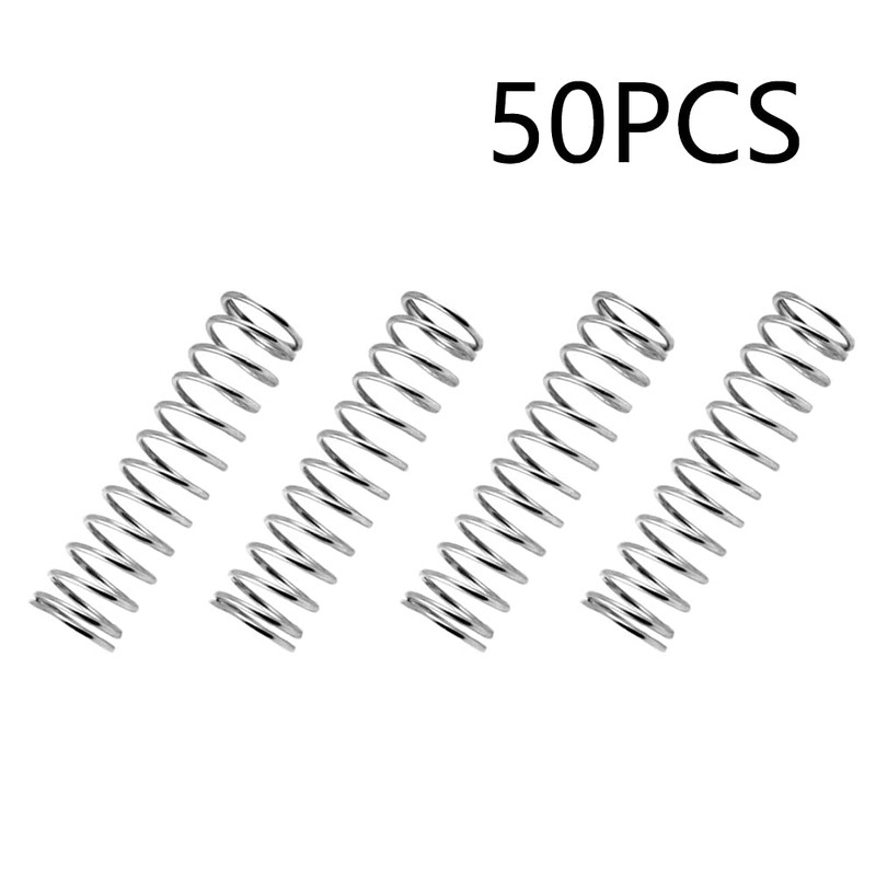 Dtoterul 50pcs Stainless Steel Micro Small Compression Spring Compression Spring