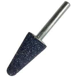 Yanase Whetstone with Shaft A (Gray), Umbrella Shape, 0.2 inch (6 mm) Shaft, φ0.7 x 1.5 x 0.2 inches (19 x 38 x 6 #36 A19U